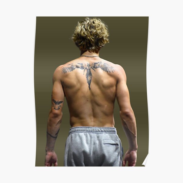 VINNIE BOXING ANGEL BACK TATTOO Poster RB1208 product Offical Vinnie Hacker Merch